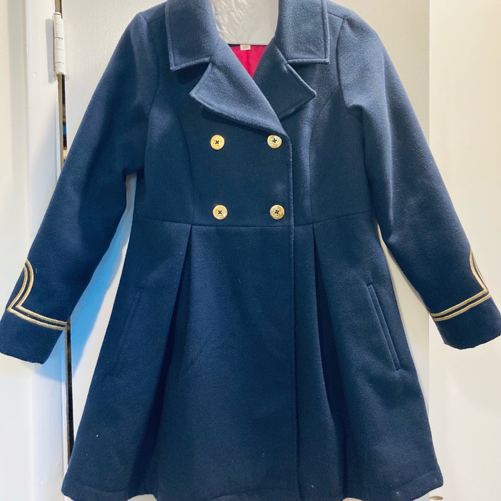 Cat and Jack navy wool peacoat